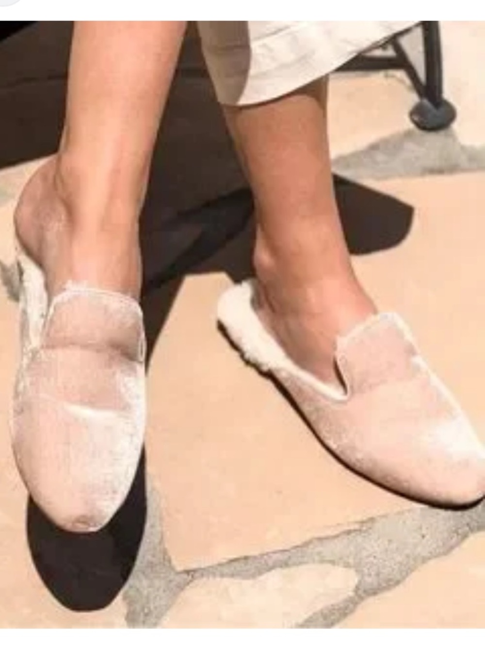 Birdies Phoebe Velvet Slide Mule Pink